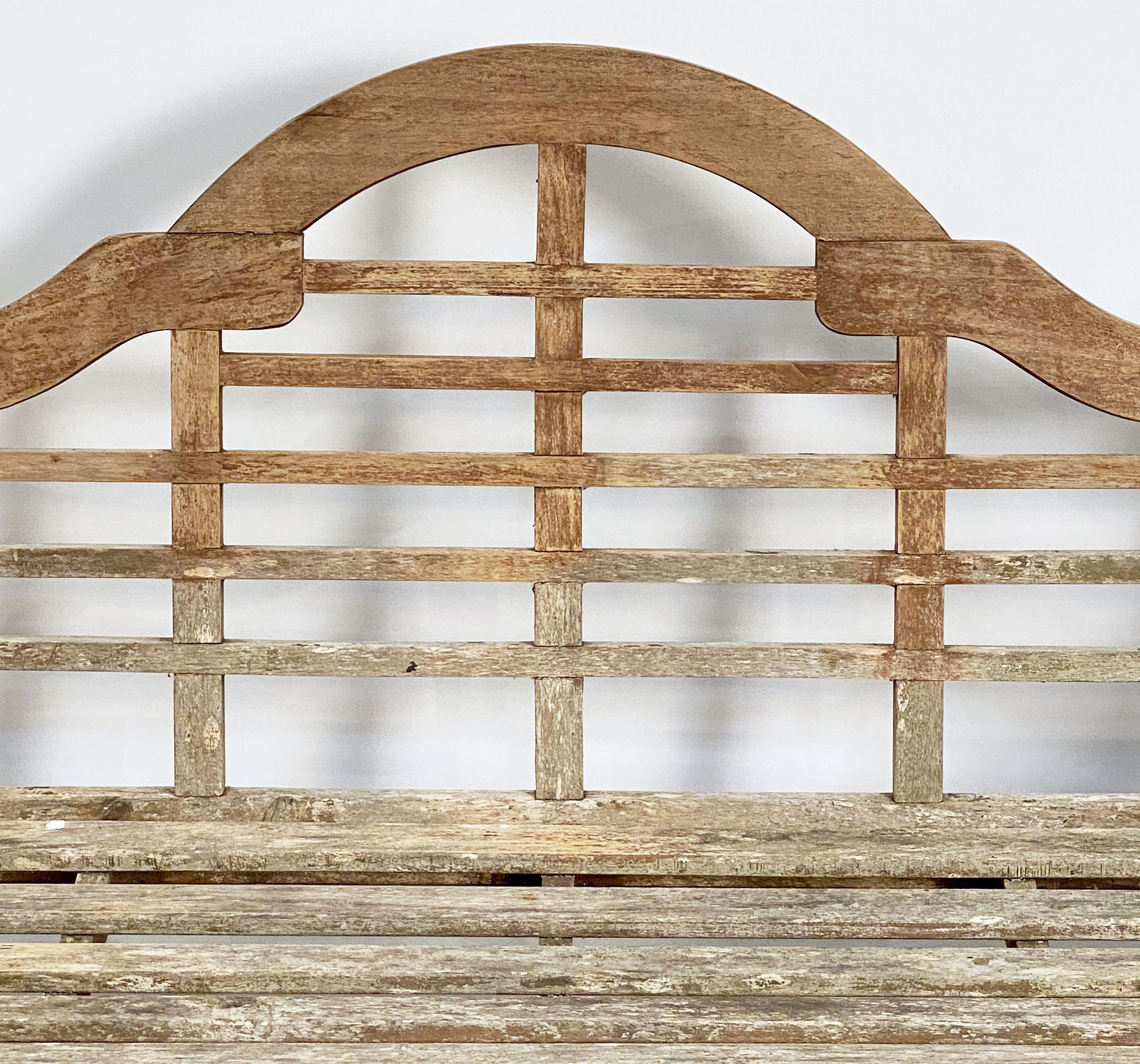 Wood Lutyens Style Teak Garden Bench Seat from England