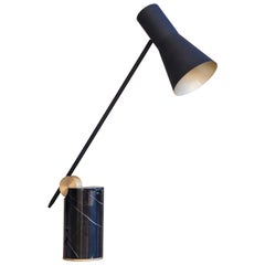 Lutz Desk Lamp Marble, Brass and Metal