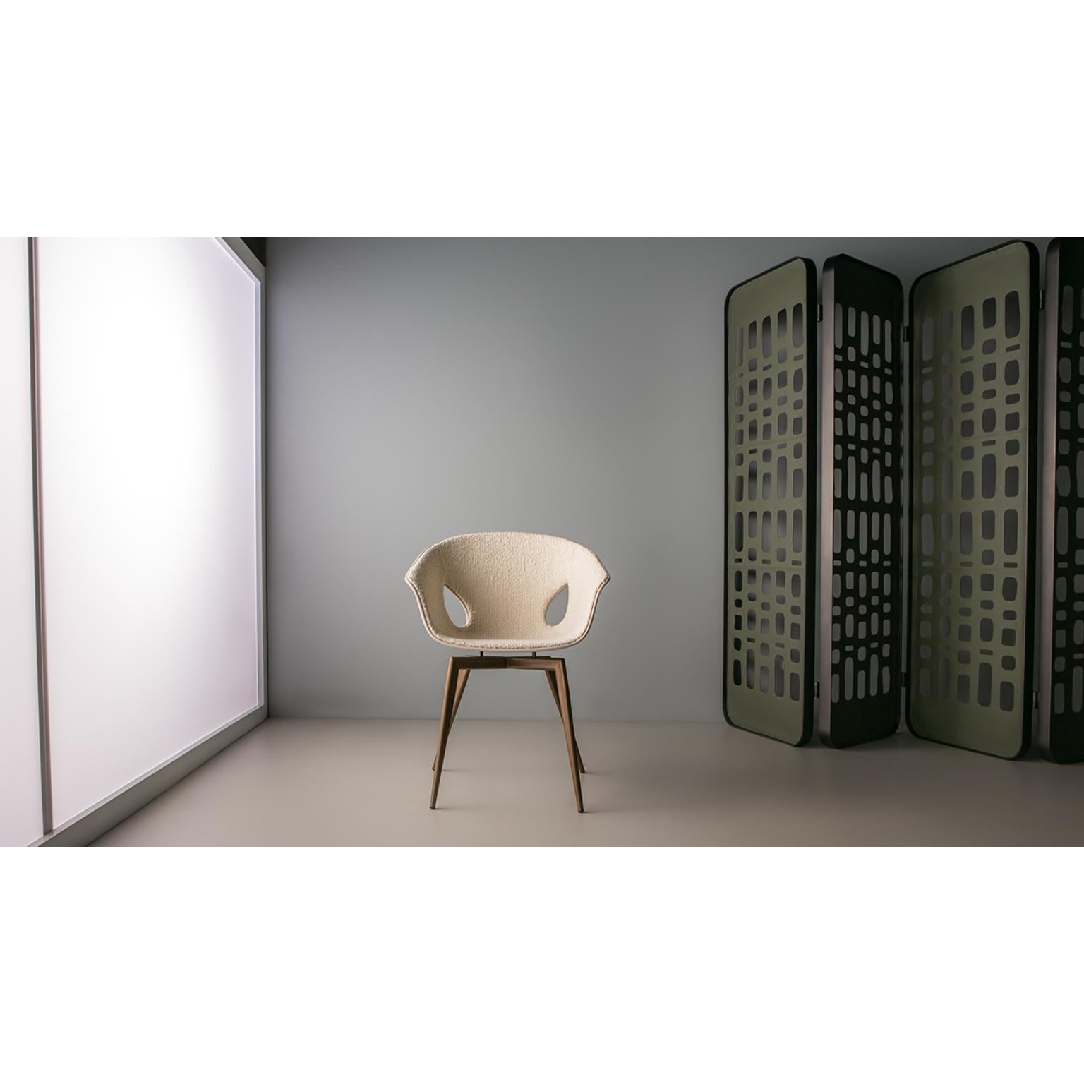 Luuc Chair by Doimo Brasil
Dimensions: W 64 x D 60 x H 82 cm 
Materials: Metal, fiberglass, upholstered seat..


With the intention of providing good taste and personality, Doimo deciphers trends and follows the evolution of man and his space. To