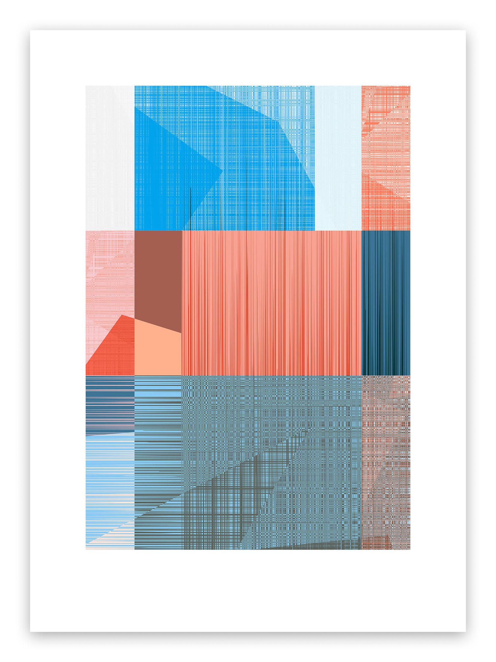 Straec #28 (Abstract Print)  - Mixed Media Art by Luuk de Haan