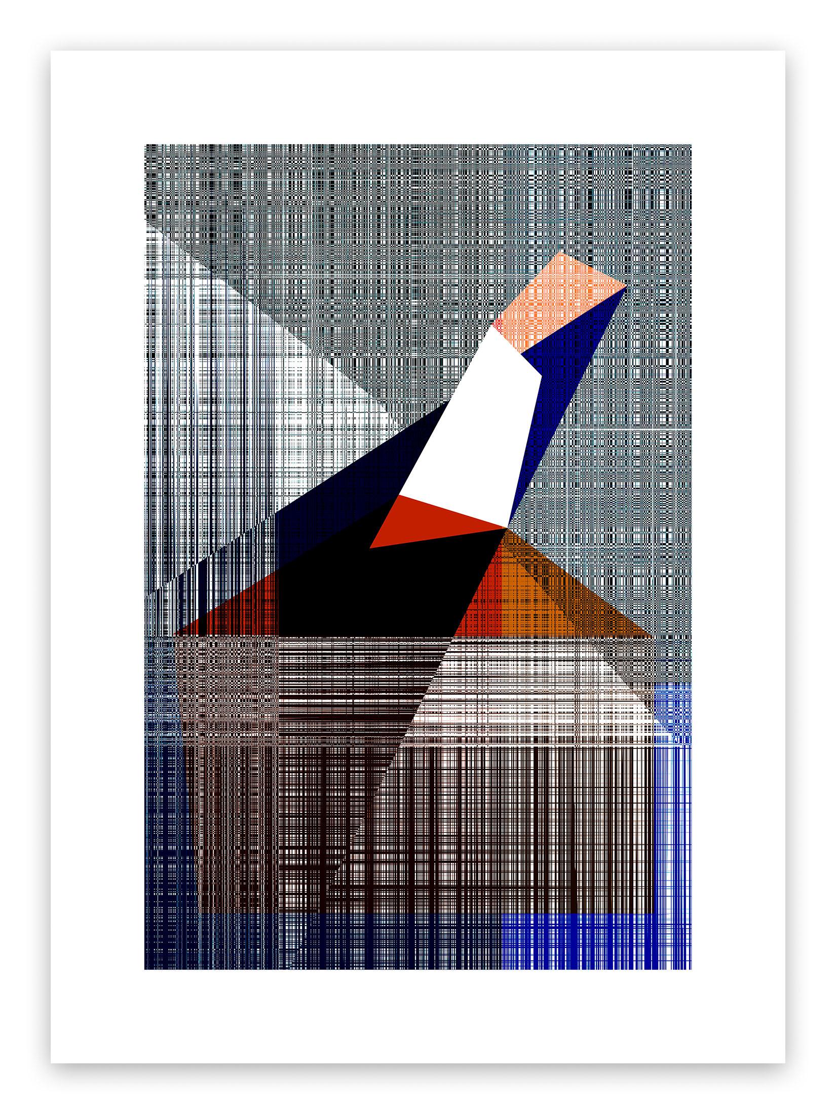 Straec #41 (Abstract Print)  - Mixed Media Art by Luuk de Haan