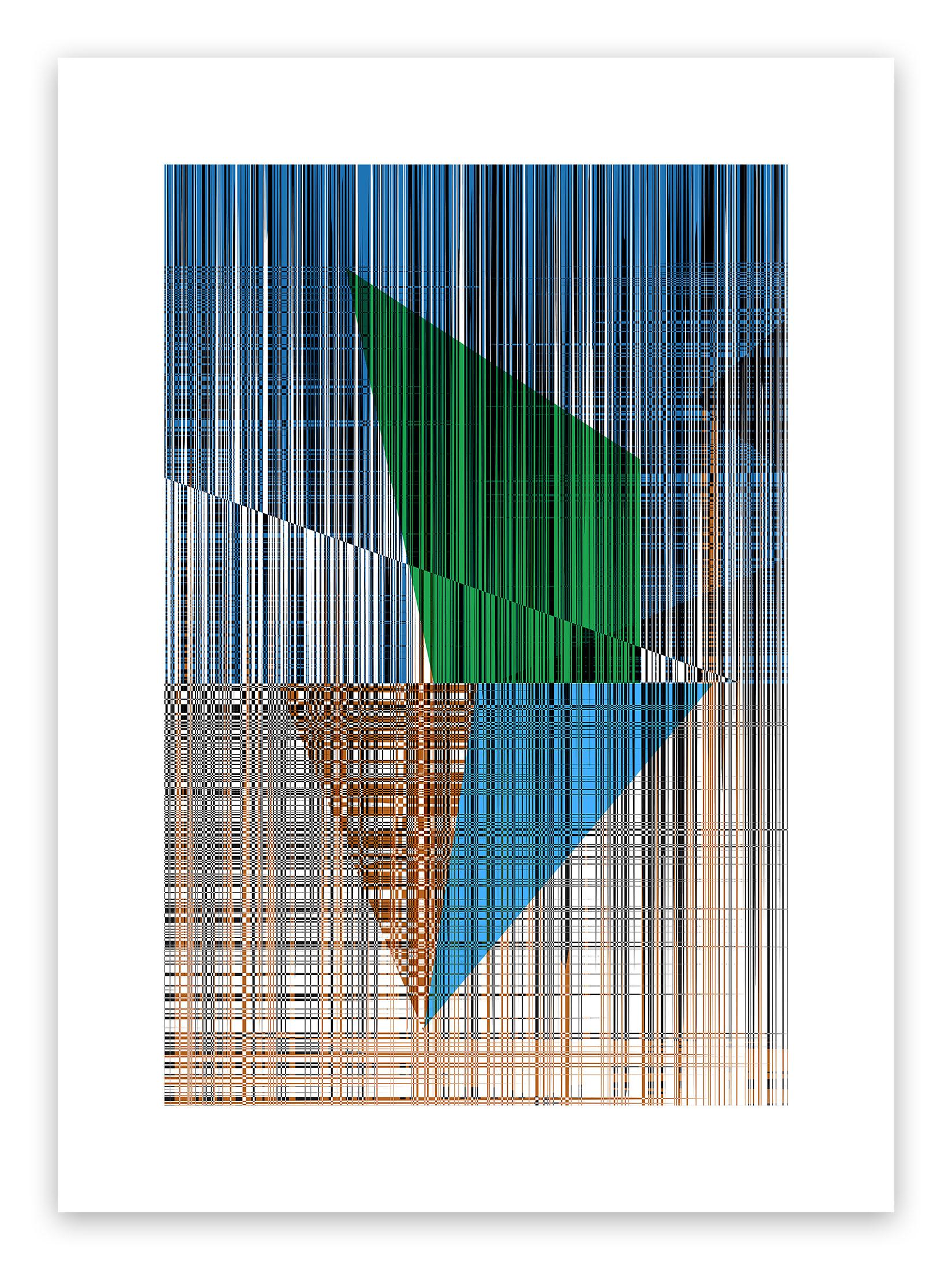 Straec #6 (Stampa astratta) - Mixed Media Art di Luuk de Haan
