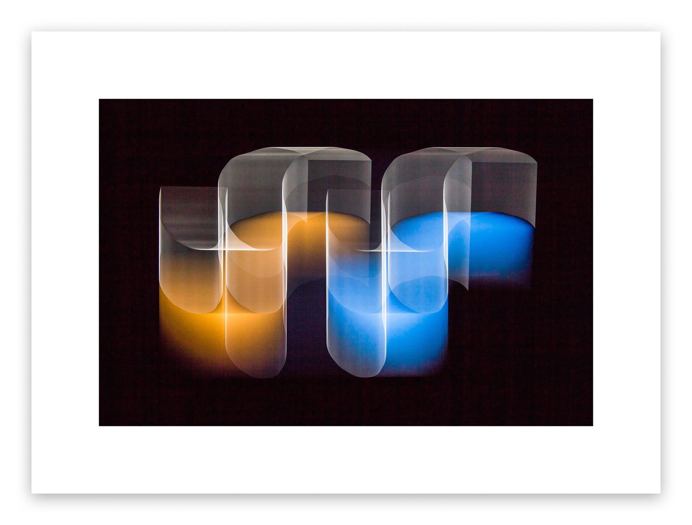 Luuk de Haan Color Photograph - Two Bridged Squares 6 (Abstract photography)