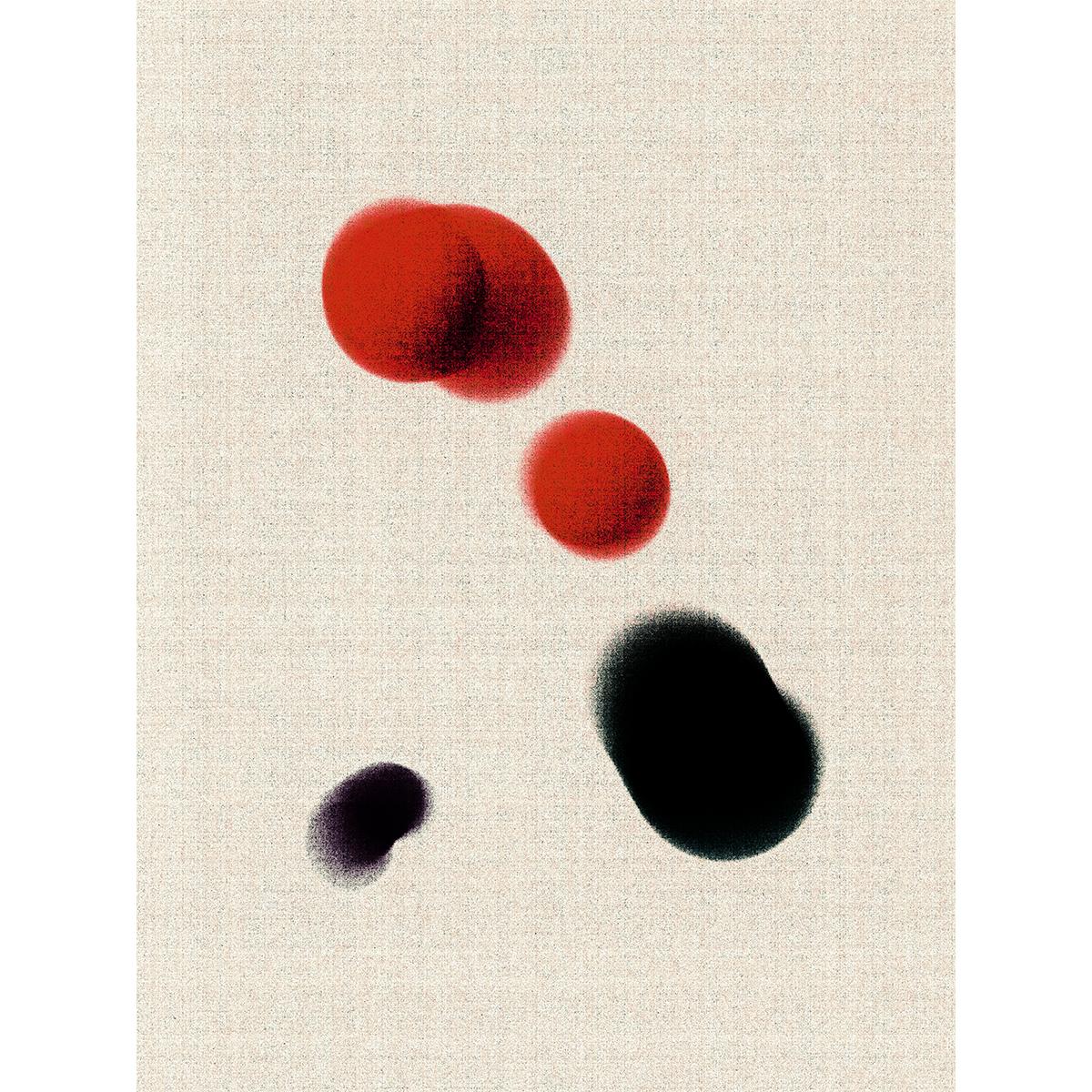 Luuk de Haan Color Photograph - Red, white, black, abstraction, photography,  edition of one, Ukiyo #11