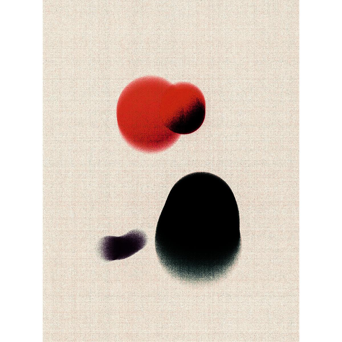 Luuk de Haan Abstract Photograph - Red, white, black, abstraction, photography,  edition of one, Ukiyo #13