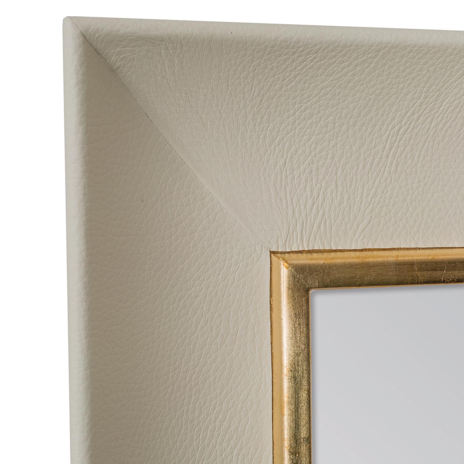 Lux Leather Mirror In New Condition For Sale In Milan, IT
