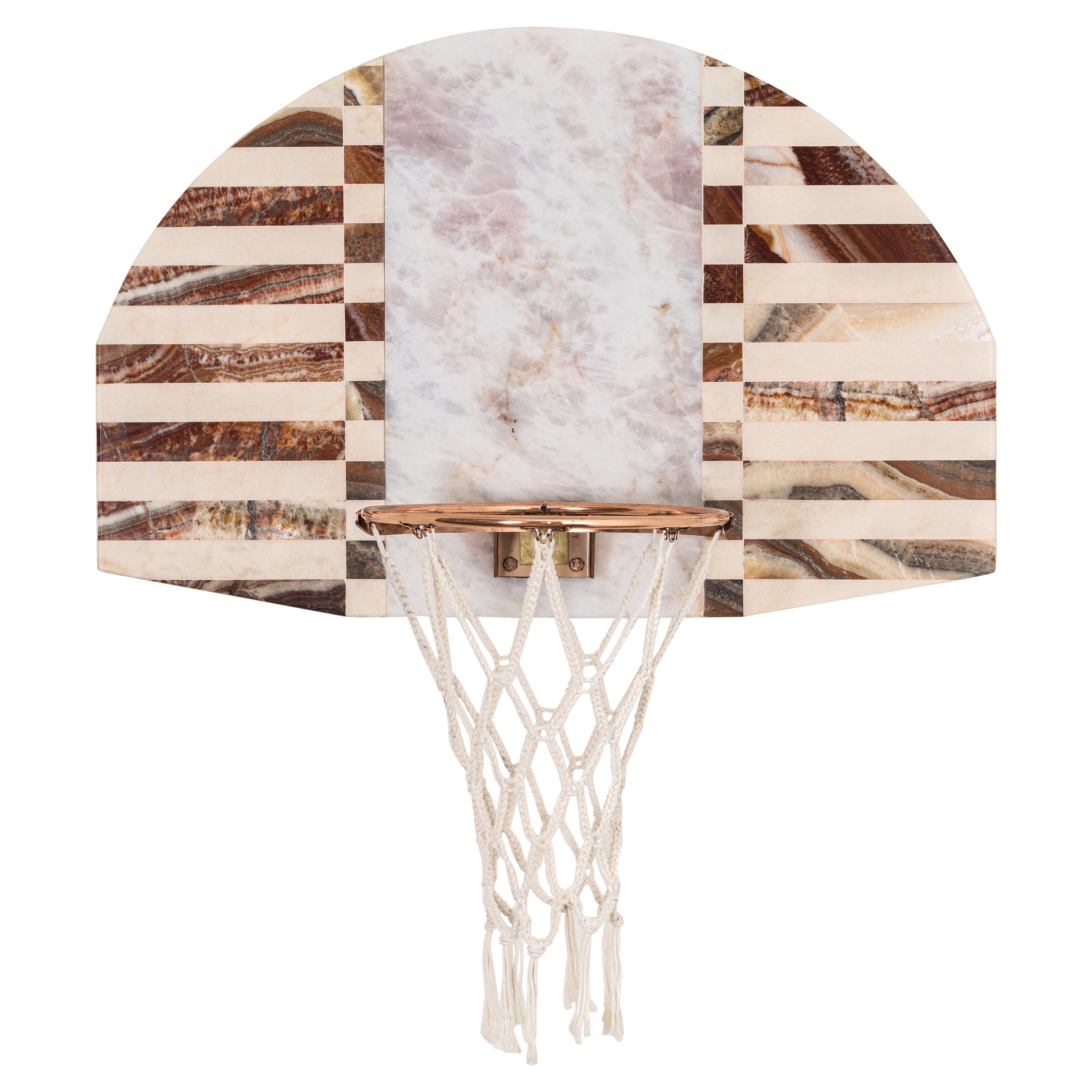 Lux Mini Hoops Made by Moniomi, Round Handcrafted Marble Basketball Hoop
