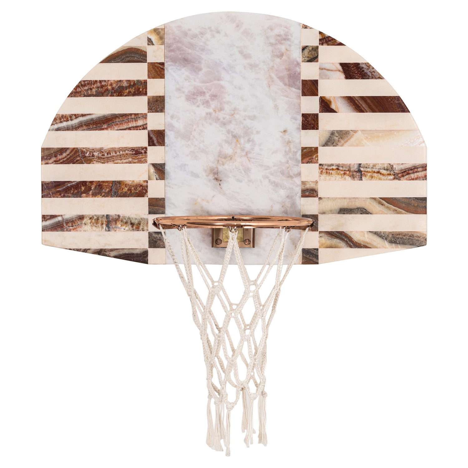 Lux Mini Hoops Made by Moniomi, Round Handcrafted Marble Basketball Hoop  For Sale at 1stDibs