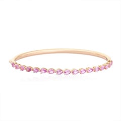 Lux Bracciale con diamanti in oro giallo 14K (o 18k su richiesta) con pietre preziose
