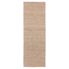 Tapis de couloir Gemini de luxe personnalisable en blanc de style marbré, petit modèle