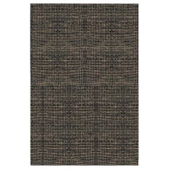 Luxe Marled Style Customizable Gemini Weave Rug in Black Mix X-Large