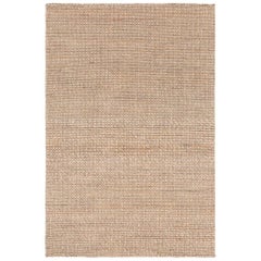 Luxe Marled Style Customizable Gemini Weave Rug in Cream Mix Large
