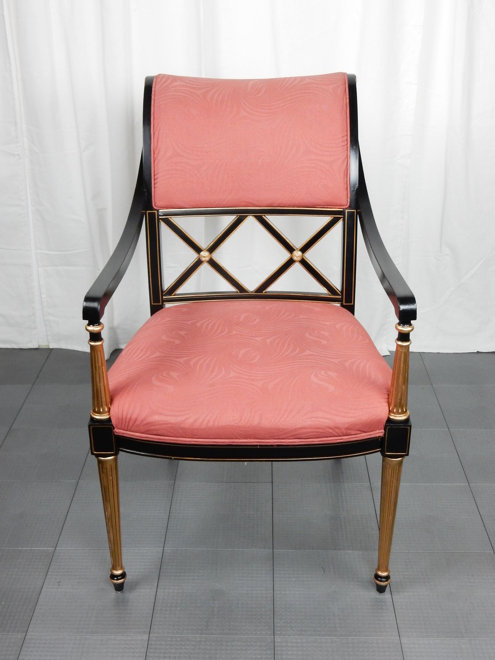 Set of 10 Regency Dining Chairs by Dorothy Draper for Henredon  1
