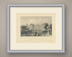 Luxembourg Palace Garden Front, Paris, Engraving after Thomas Allom, c. 1845
