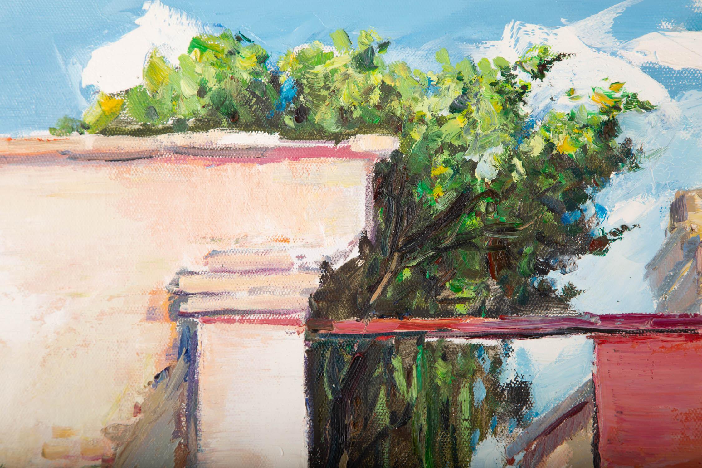 Luxi Liu Olio su tela originale impressionista 