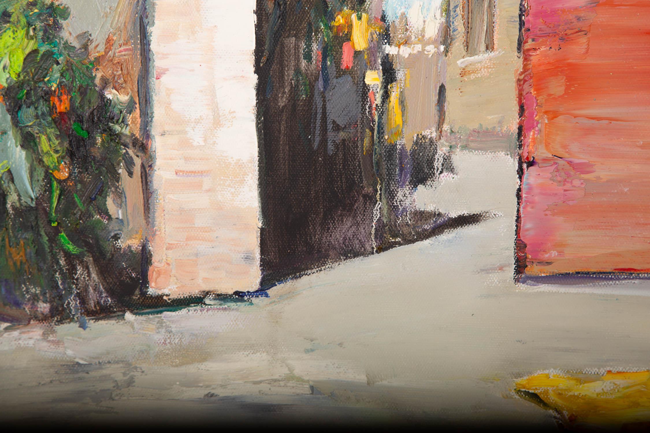 Luxi Liu Olio su tela originale impressionista 