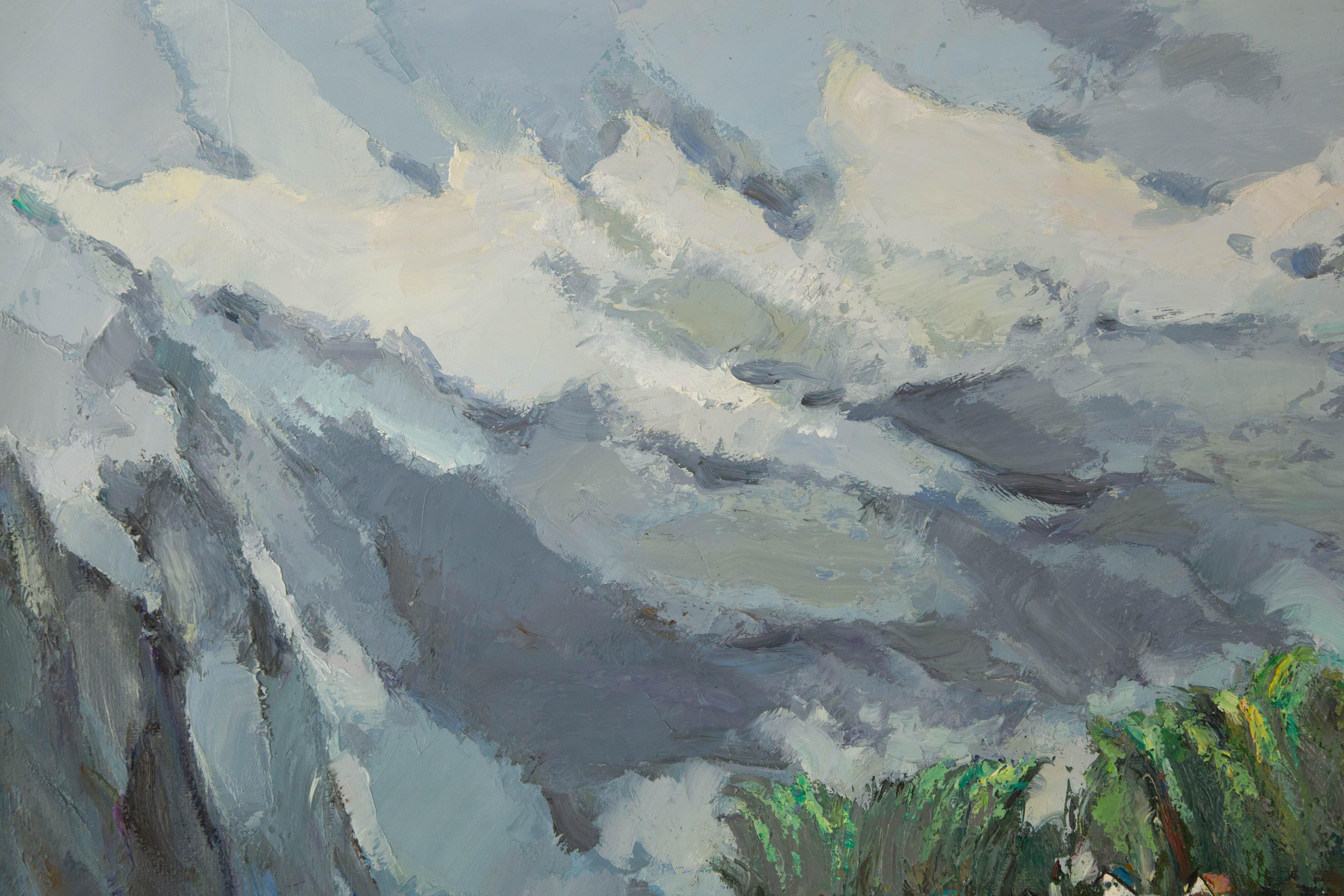 Luxi Liu Óleo sobre lienzo original impresionista 