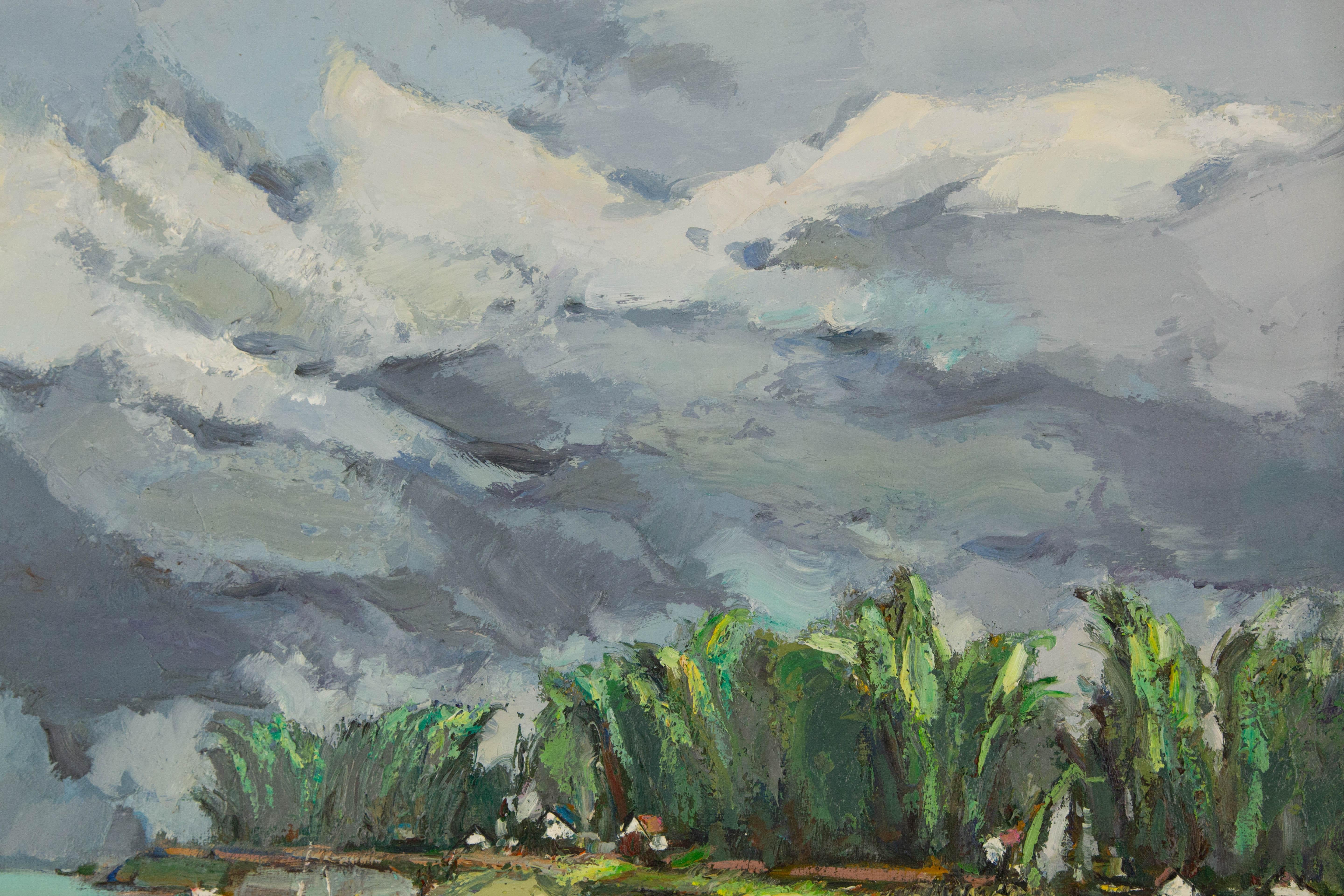 Luxi Liu Óleo sobre lienzo original impresionista 