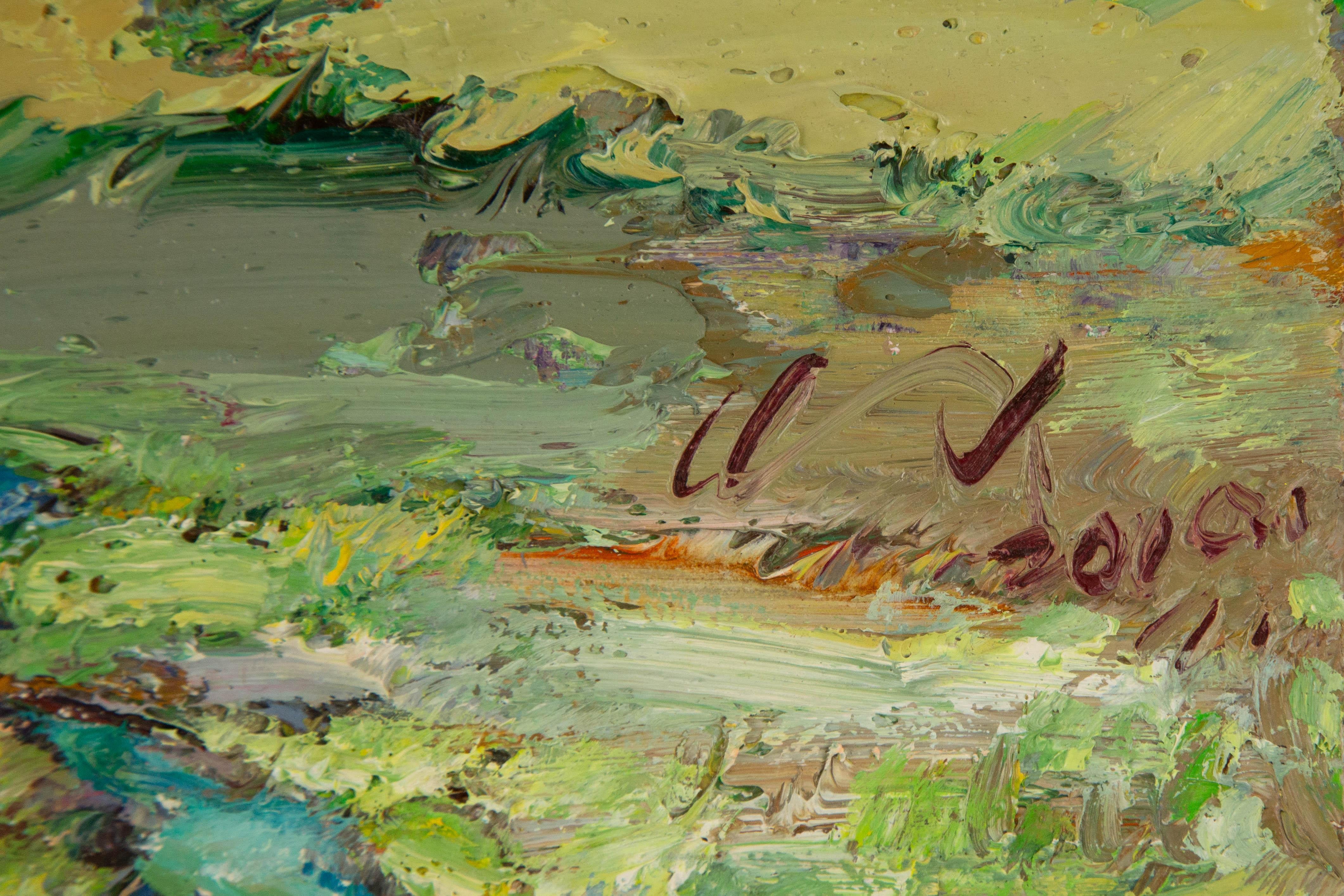 Luxi Liu Óleo sobre lienzo original impresionista 