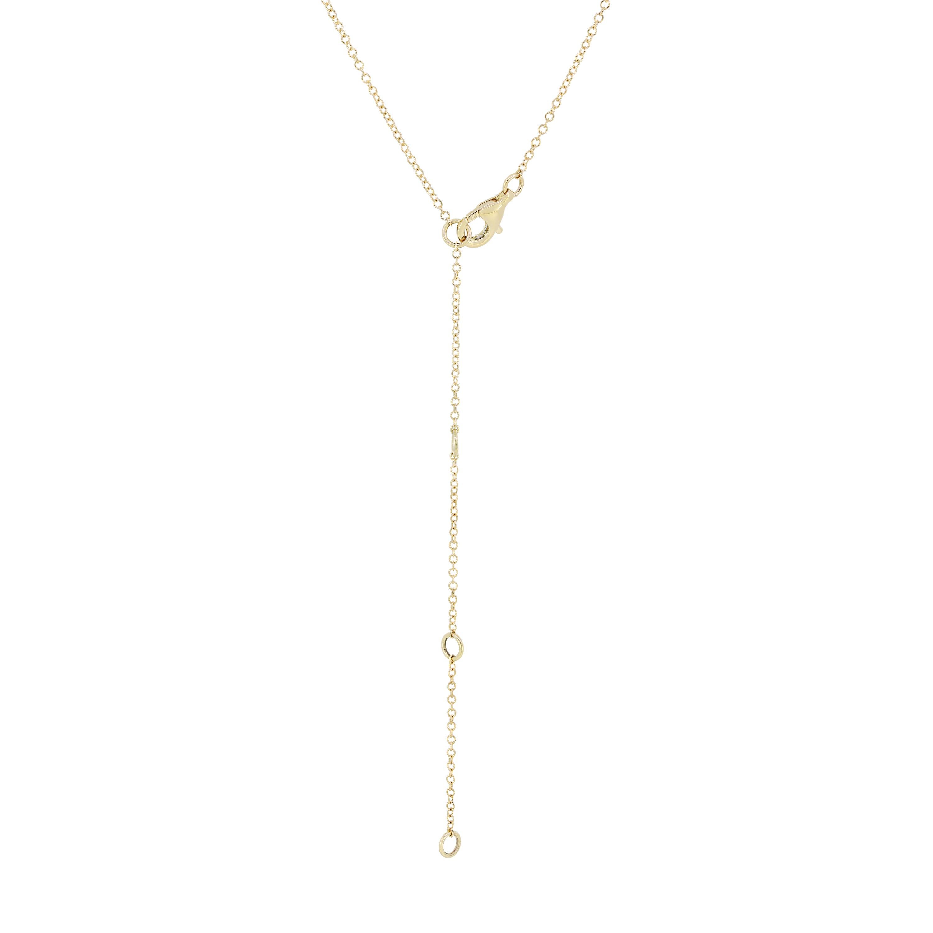 Taille ronde 0.2 ct. pt.  Collier pendentif 