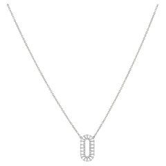 Luxle 0.24 Carat Diamond Pendant Necklace in 18k White Gold