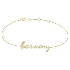 Bracciale Luxle 1/3 Cttw "Harmony" con diamanti naturali in oro giallo 14K