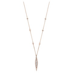 Collana Luxle con diamanti naturali da 0,65 carati in oro rosa 18 carati