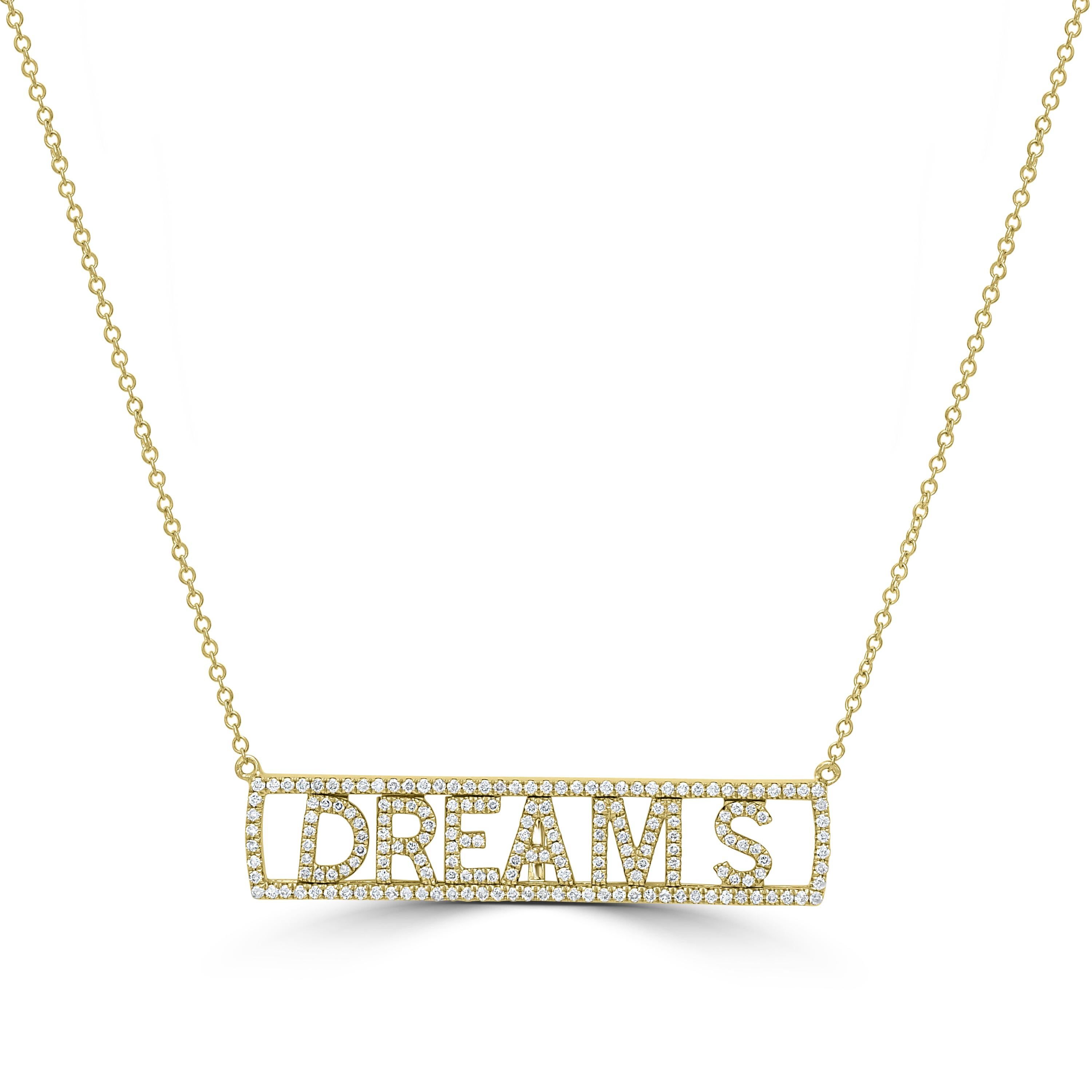 You'll send out positive vibes whenever you wear this 14k gold Luxle 