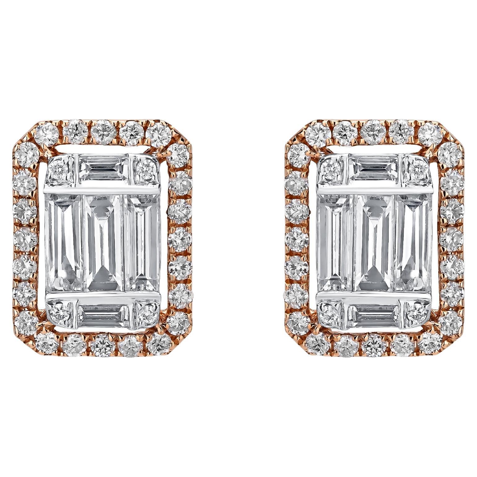 18K Daisy Diamond Earrings main image 1