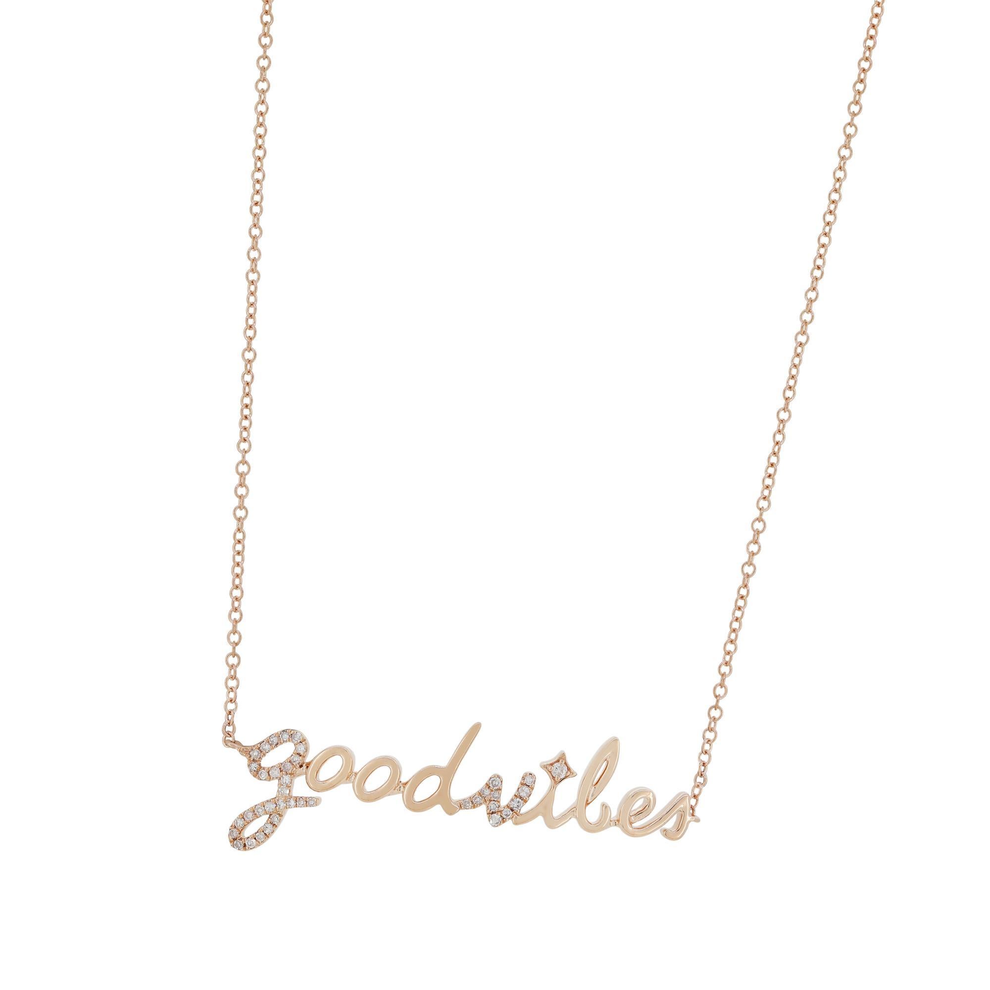 Taglio rotondo Collana con ciondolo in oro rosa Luxle 18k 