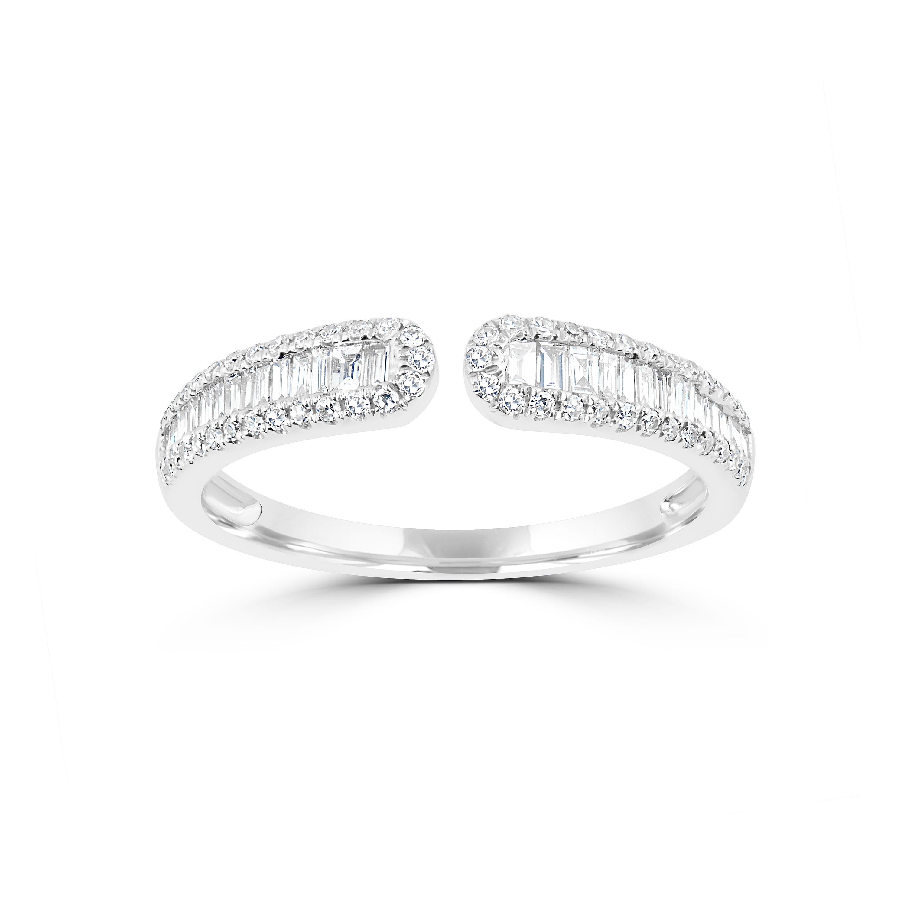 This ring is full of sparkle and style. Crafted by Luxle in 14K white gold it consists of 20 baguette diamonds and 58 round diamonds.
Please follow the Luxury Jewels storefront to view the latest collections & exclusive one of a kind pieces. Luxury