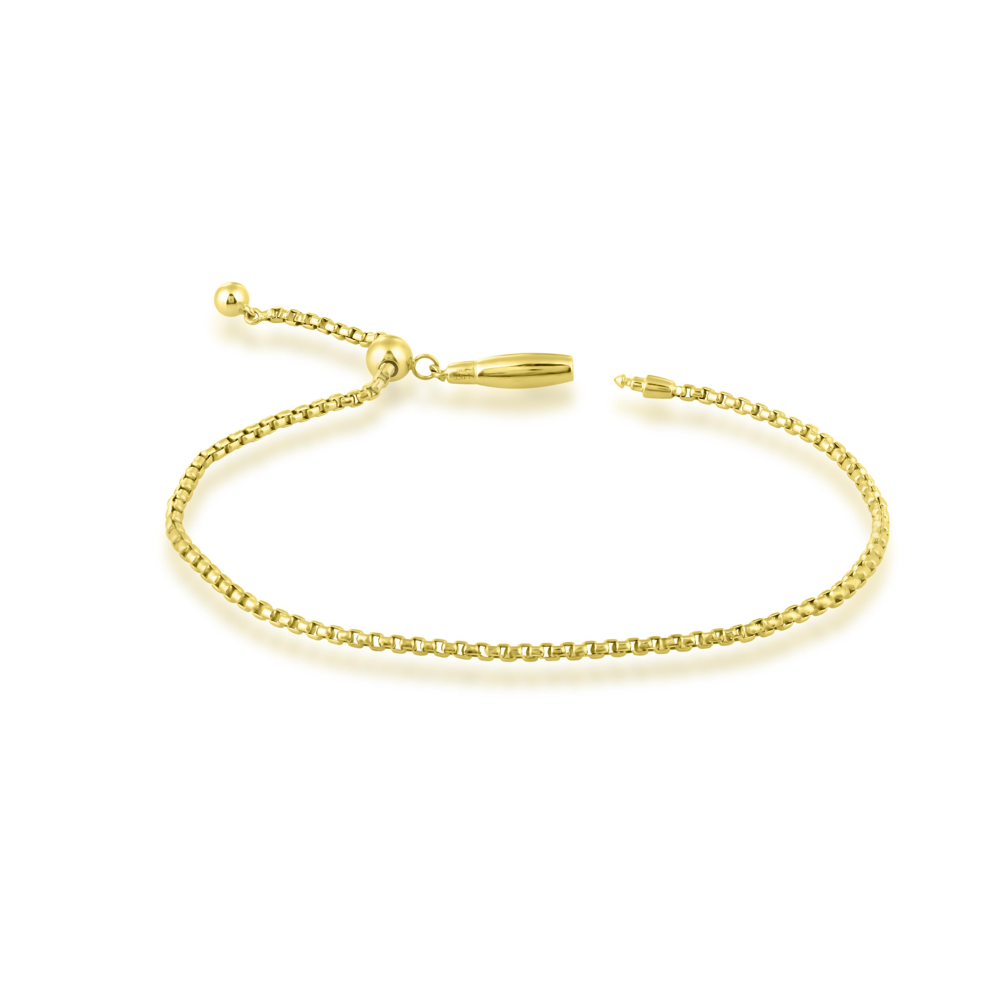 Contemporain Bracelet à maillons Luxle en or jaune 14 carats en vente