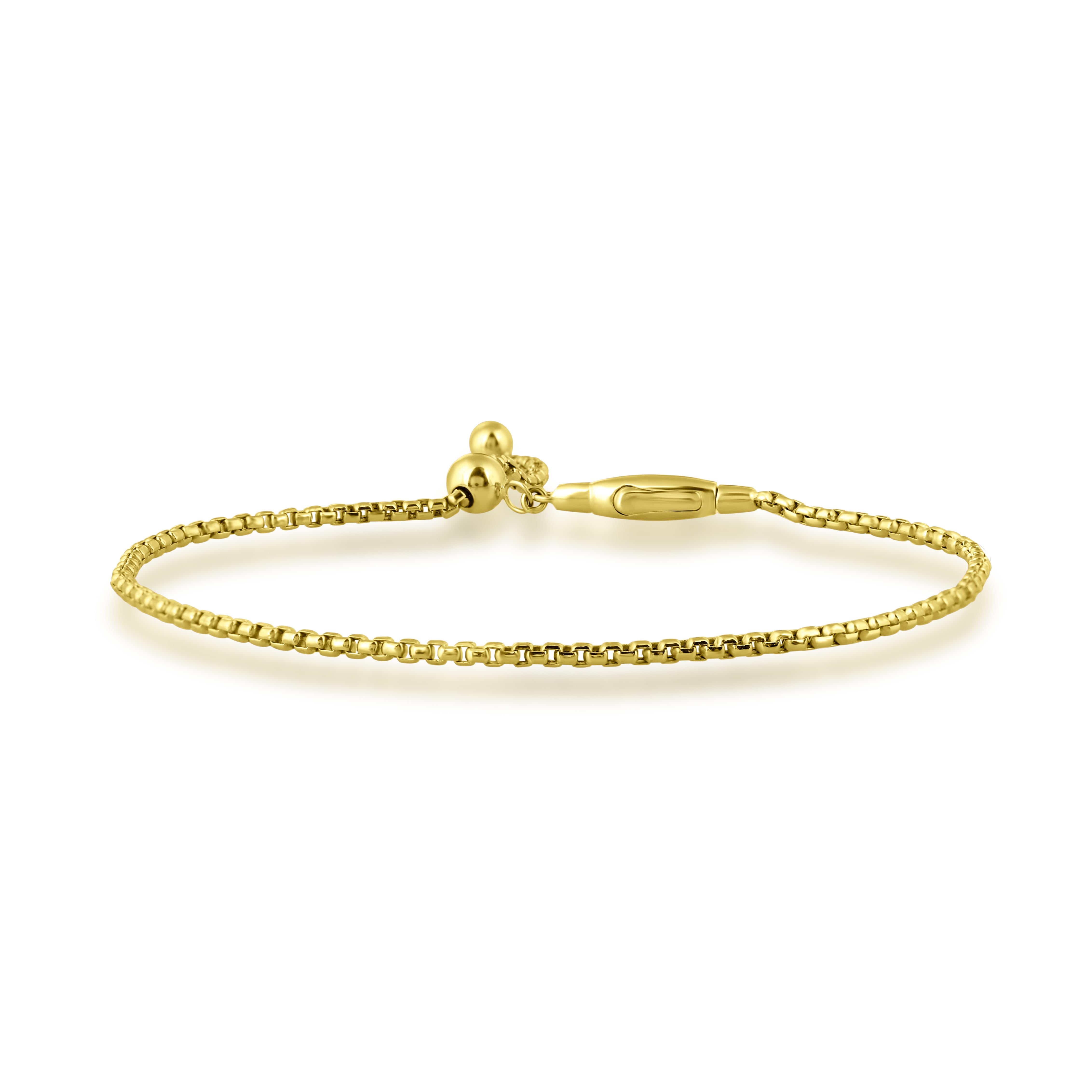 Bracelet à maillons Luxle en or jaune 14 carats Neuf - En vente à New York, NY