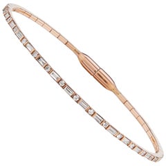 Luxle Halfway 0.75 Cttw. Diamant-Armreif aus 18 Karat Roségold mit Magnetic-Verschluss