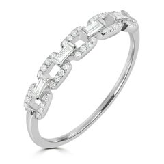 Luxle .25 Cttw Natural Diamond Ring Size 6 in 14k White Gold