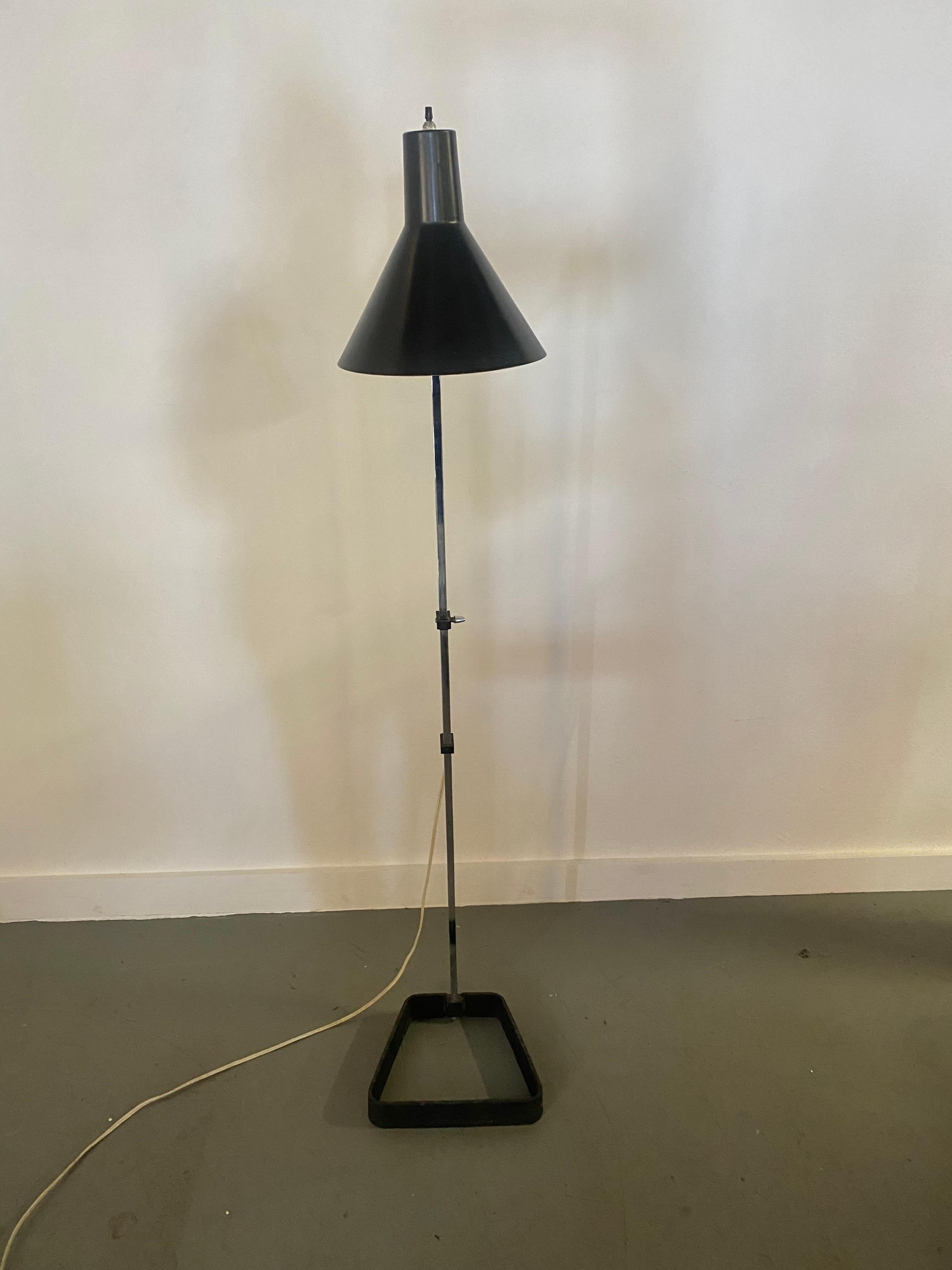 Norwegian Luxo Floor Lamp Designed by Jac Jacobsen Rarer Version