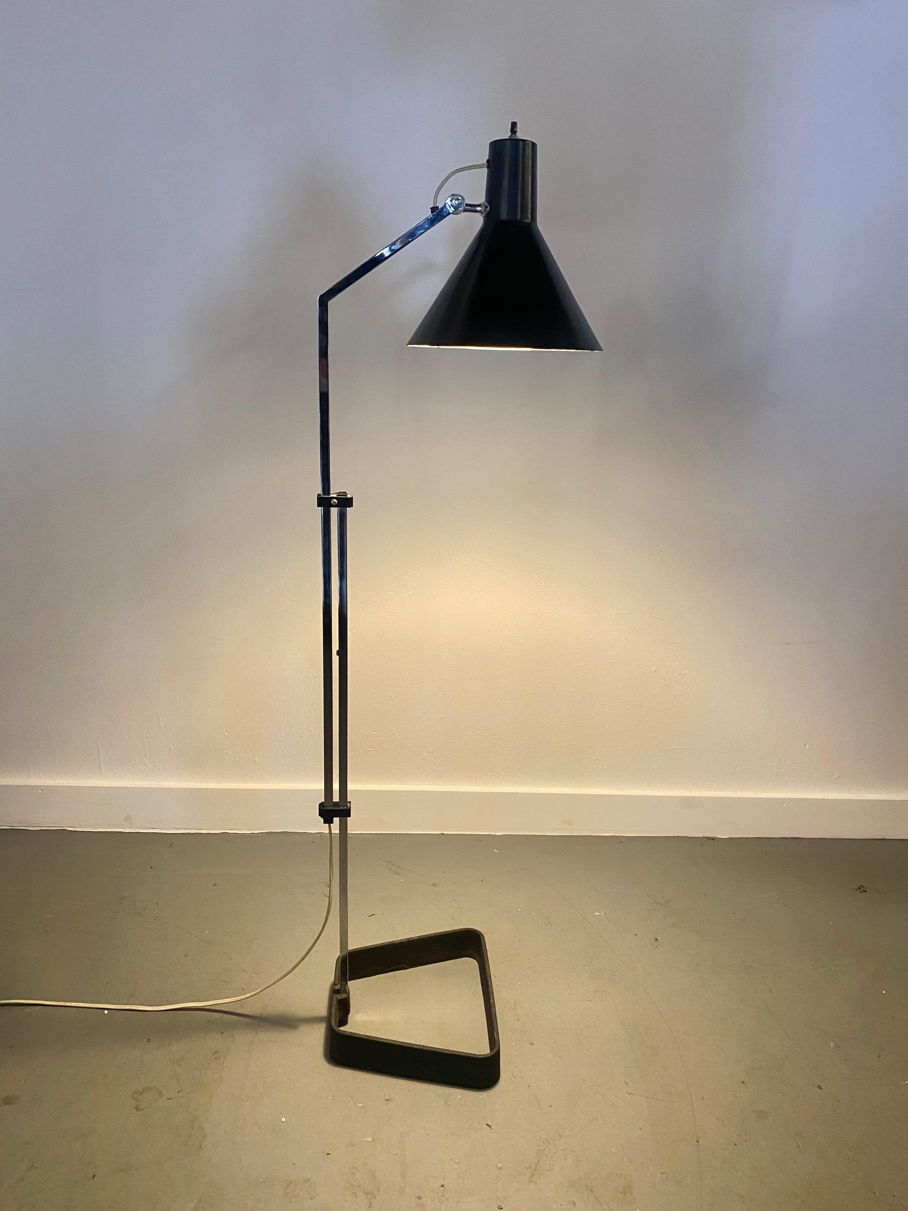 Luxo Floor Lamp Designed by Jac Jacobsen Rarer Version 1