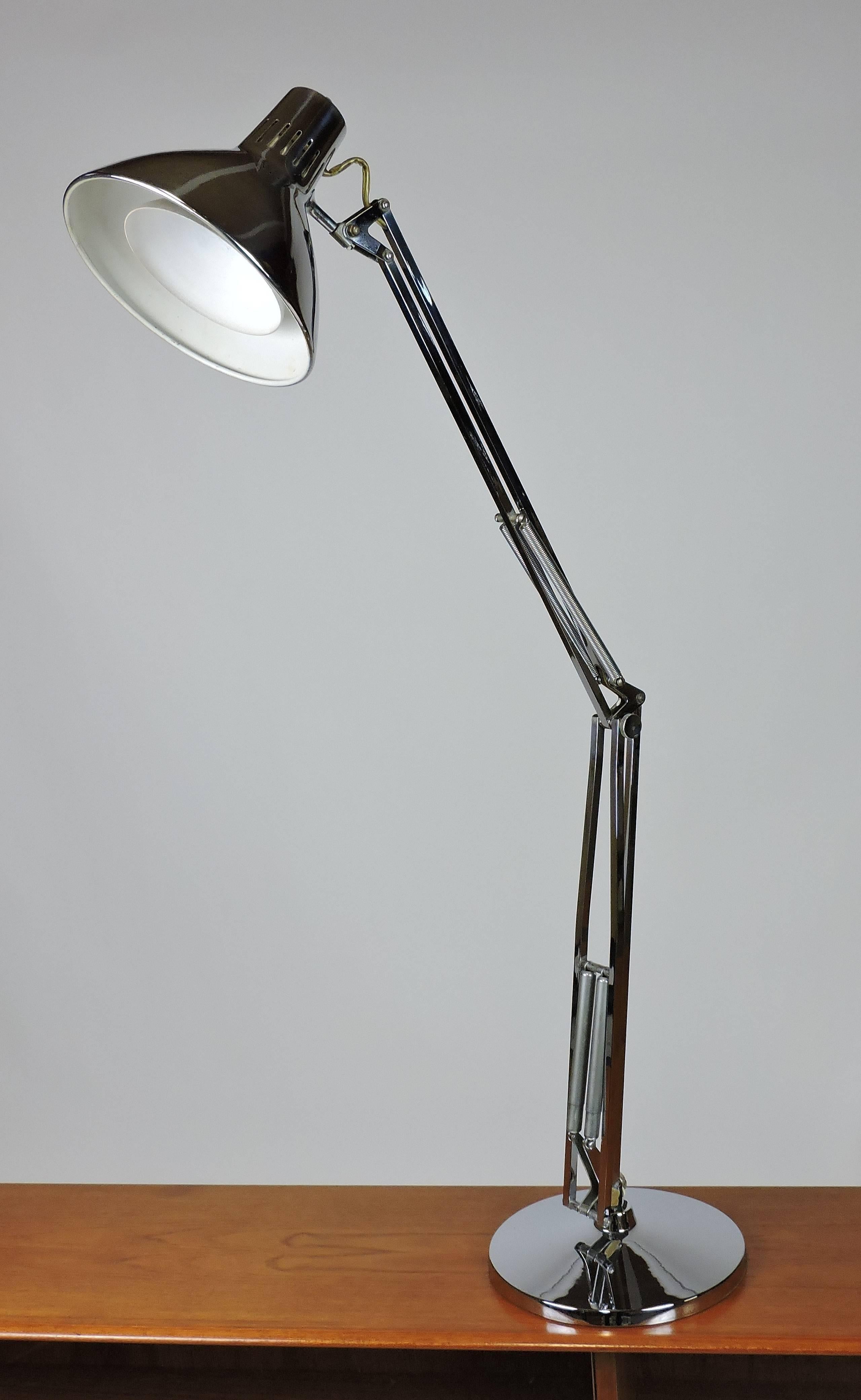Luxo L-1 Articulated Chrome Desk Task Lamp 1