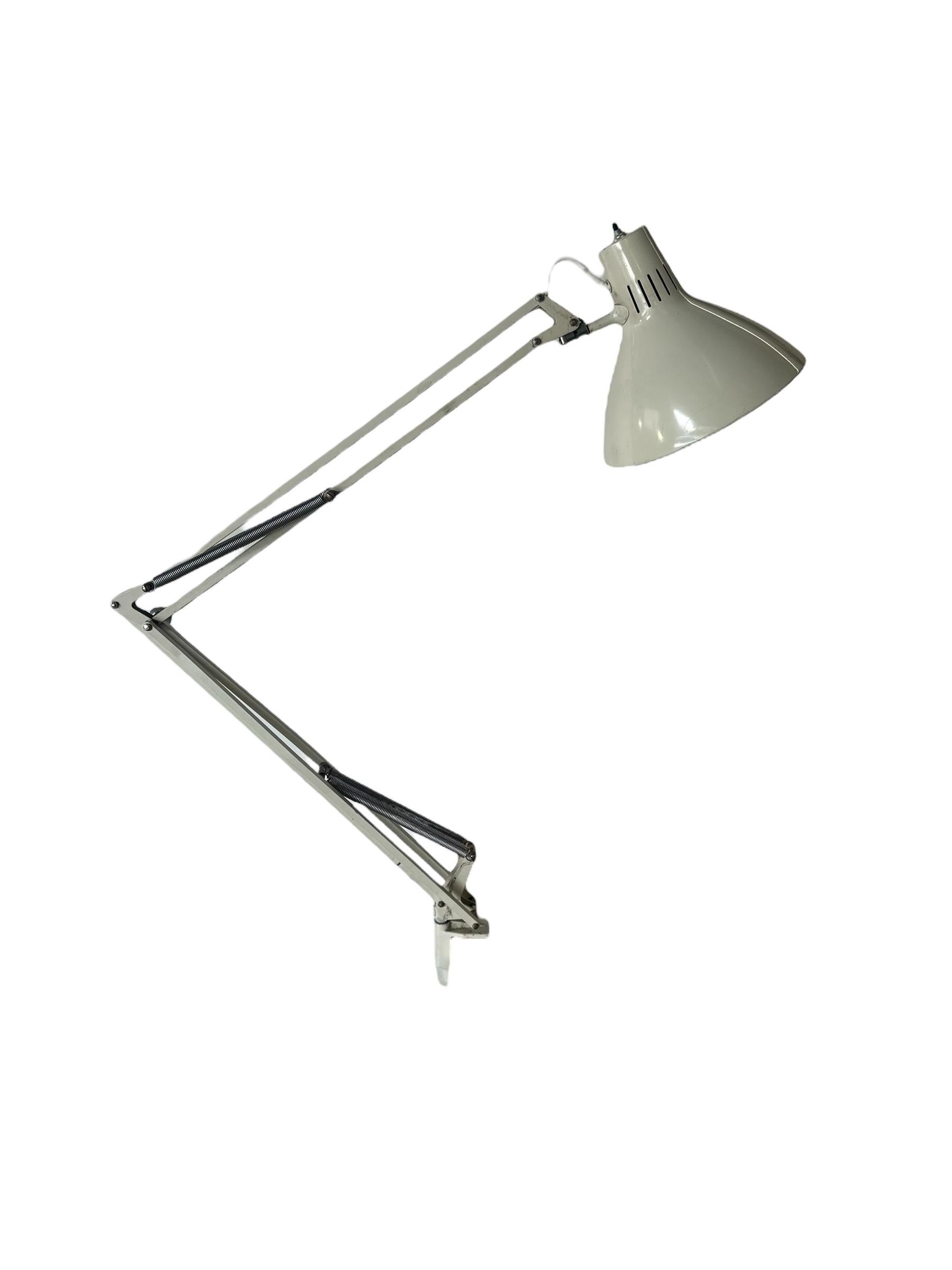 Mid-Century Modern Luxo Pivoting Adjustable Architect’s Drafting Desk Lamp