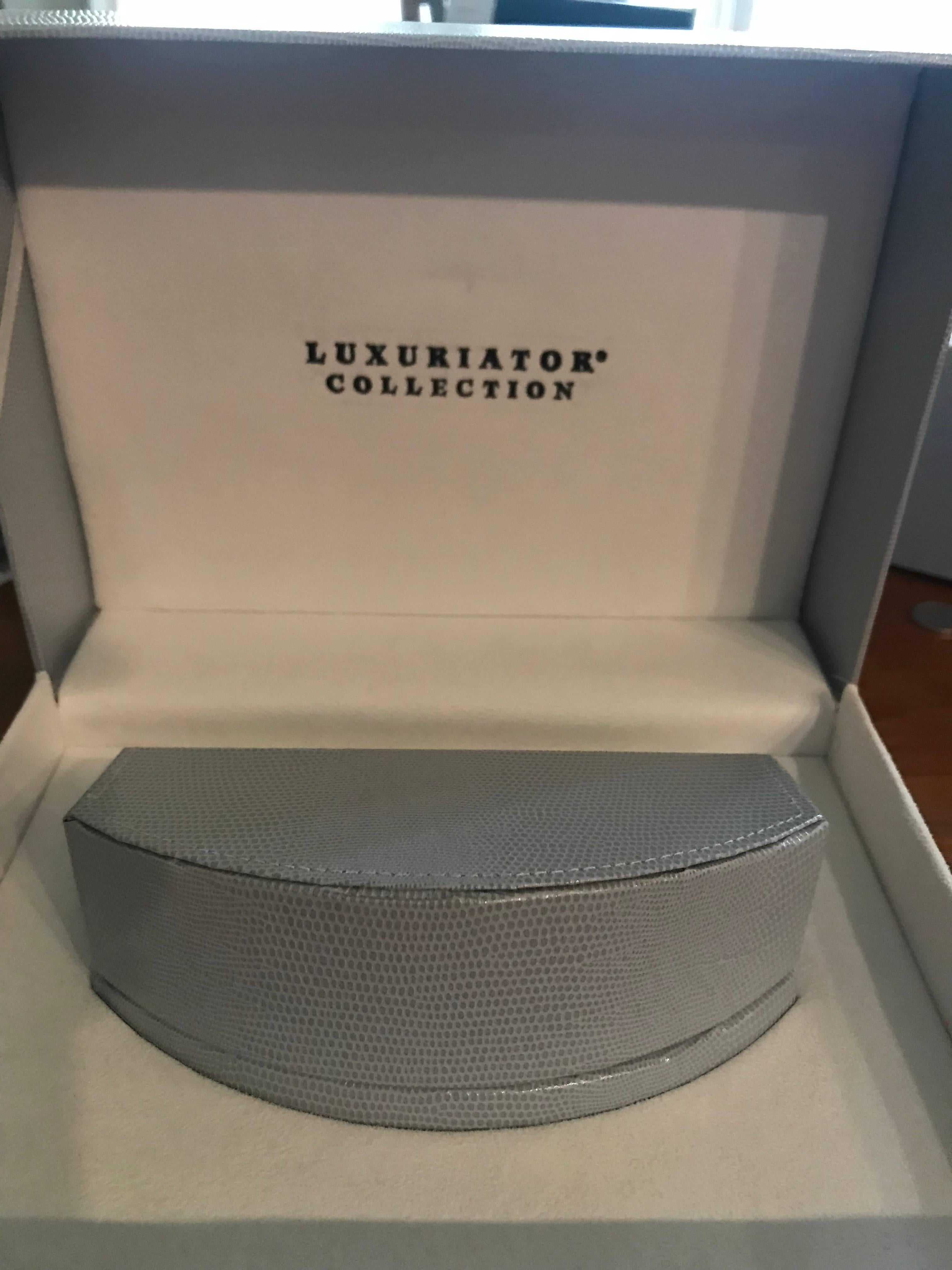 Round Cut Luxuriator by Franco 18 Karat and Diamond Sunglasses For Sale