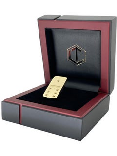 Dominostein Aus or 18 carats, Massiv, Punziert, Mit Zertifikat