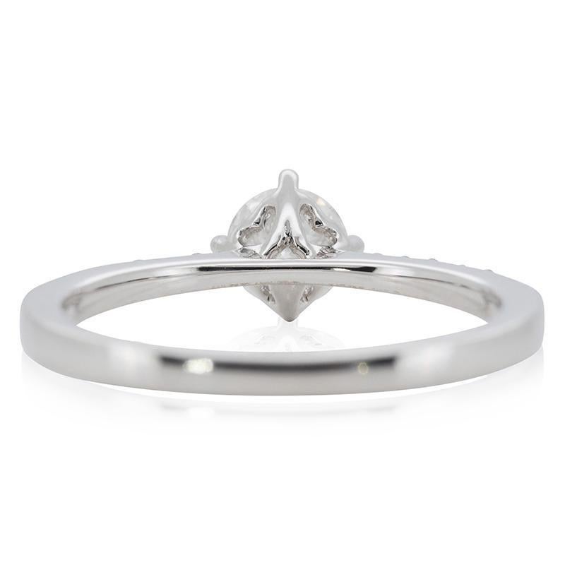Luxuriöser 0,4 ct. Runder Brillant-Diamantring Damen im Angebot