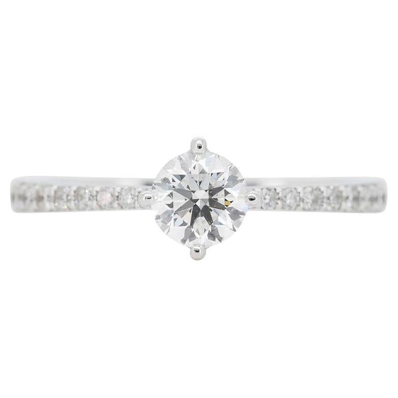 Luxueux 0,4 carat Bague à diamants ronds brillants