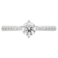 Luxuriöser 0,4 ct. Runder Brillant-Diamantring