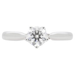 Luxueux 0,42 ct. Bague avec diamants ronds et brillants