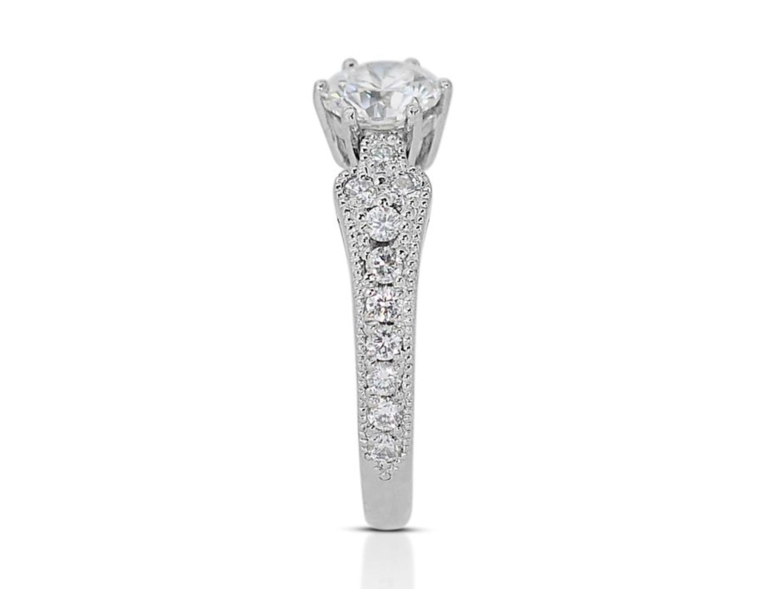 Luxuriöser 0,51 ct. Runder Brillant-Diamantenring 5