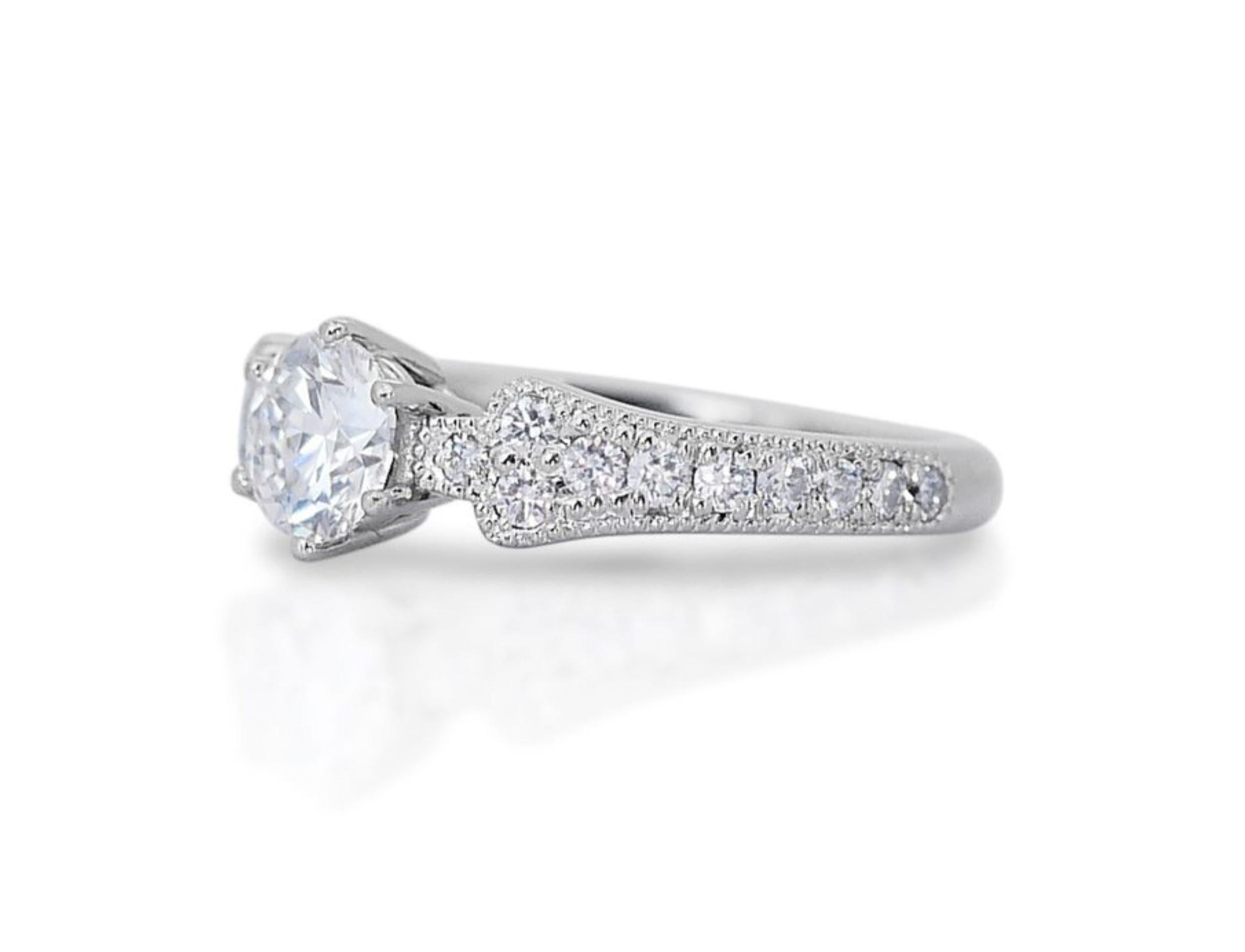 Luxuriöser 0,51 ct. Runder Brillant-Diamantenring 1