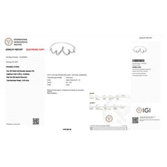 Lujosa pulsera de diamantes brillantes redondos de 0,56 quilates en oro blanco de 18 quilates