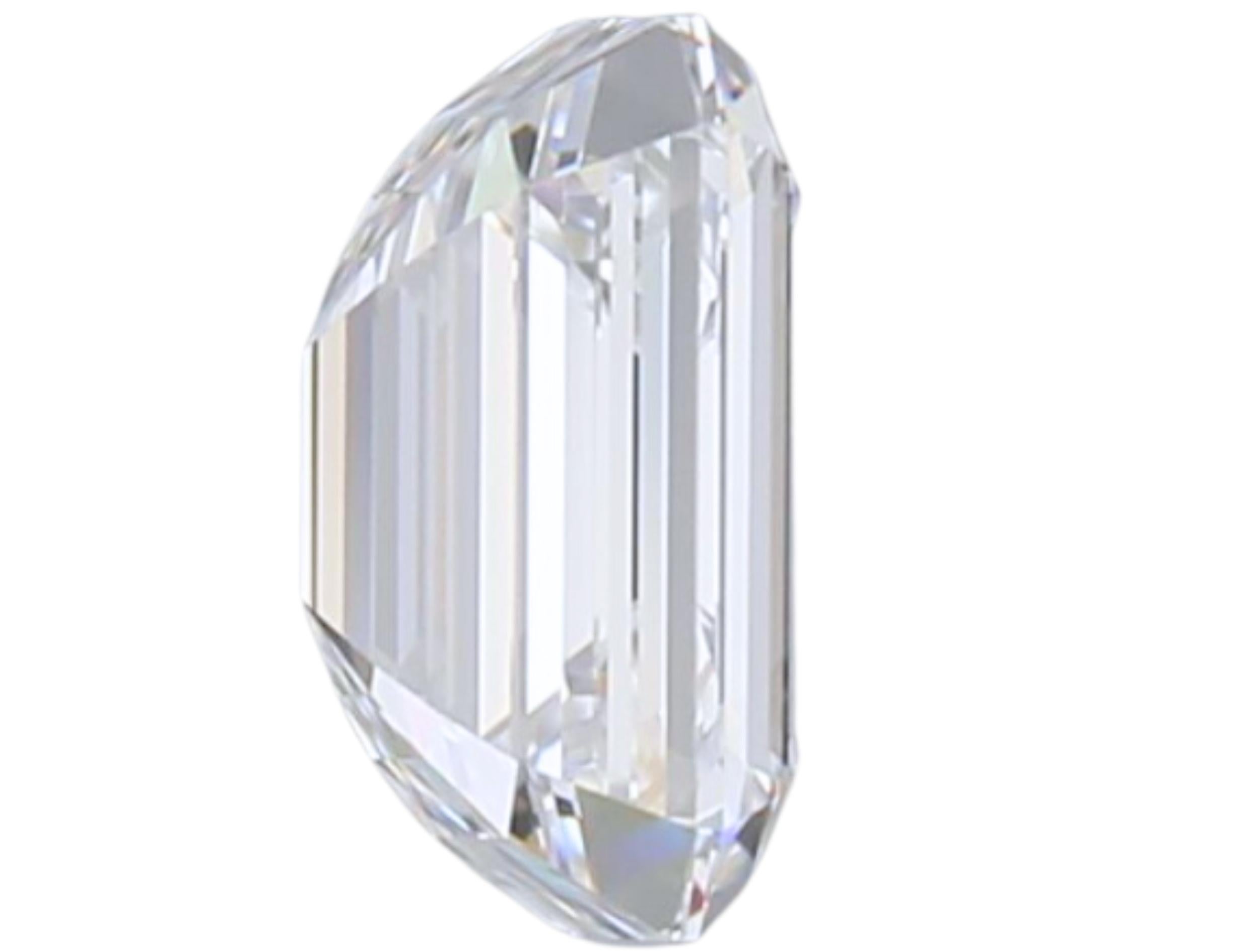 Luxurious 1 carat Emerald Cut Brilliant Diamond 1