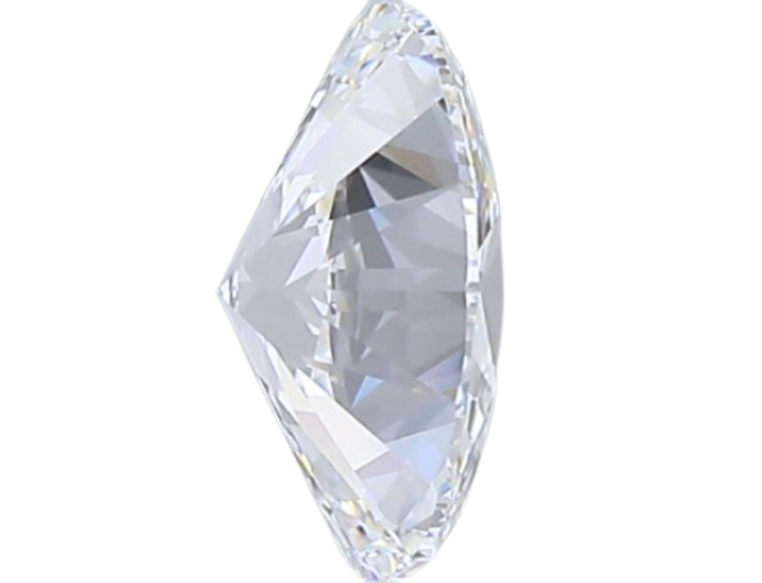 Luxurious 1.02 carat Oval Cut Brilliant Diamond For Sale 1